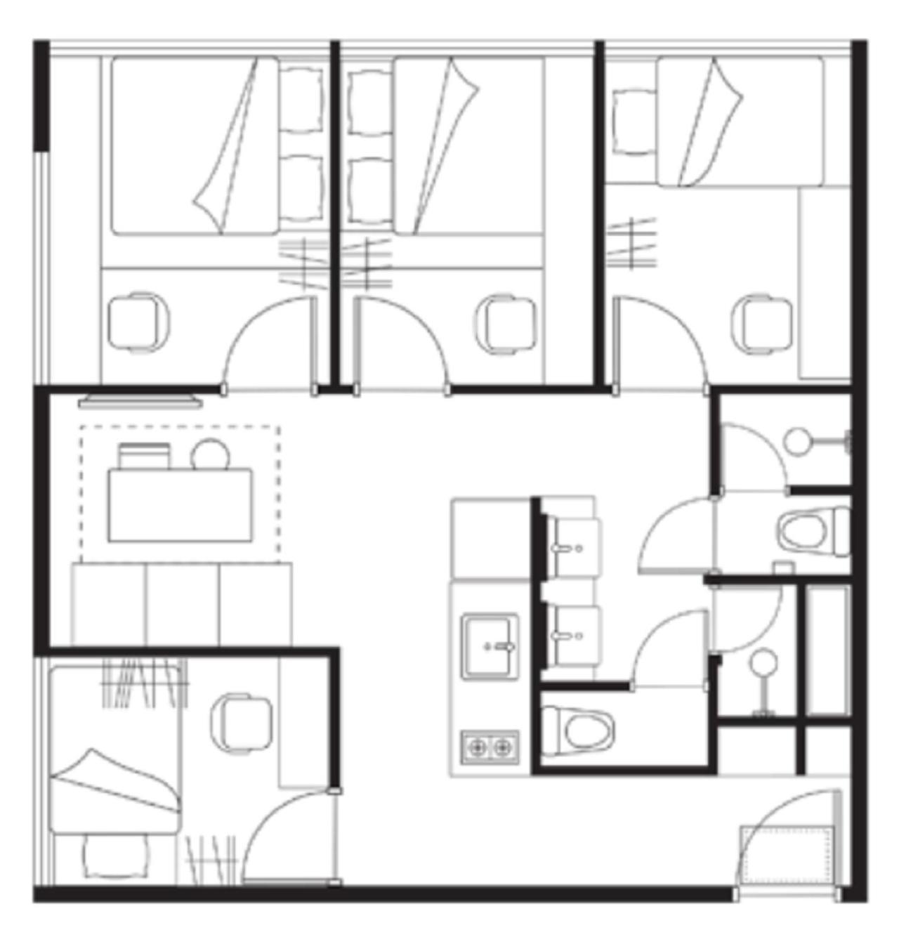 All Together 4 Bedroom Family Room